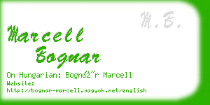 marcell bognar business card